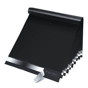 20-PIECE POLYMAILER / POLYBAG SET: Black, 10x13, self-sealing.